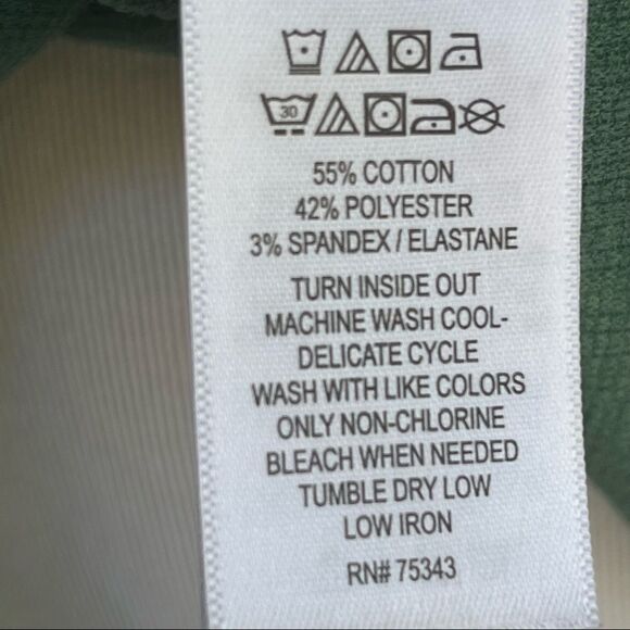 Cynthia Rowley Green Cotton Sleeveless Faux Wrap Dress M NWT - Picture 7 of 7